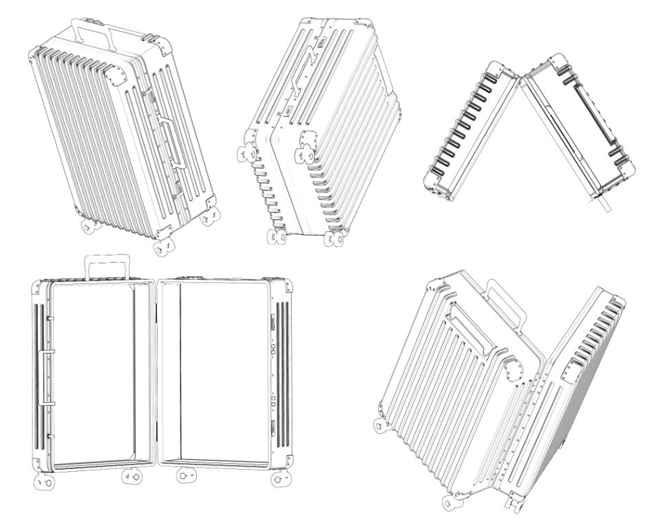 clipstudio用【3D】スーツケース (6カラー)
