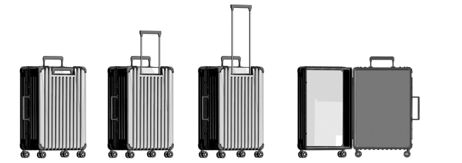 clipstudio用【3D】スーツケース (6カラー)