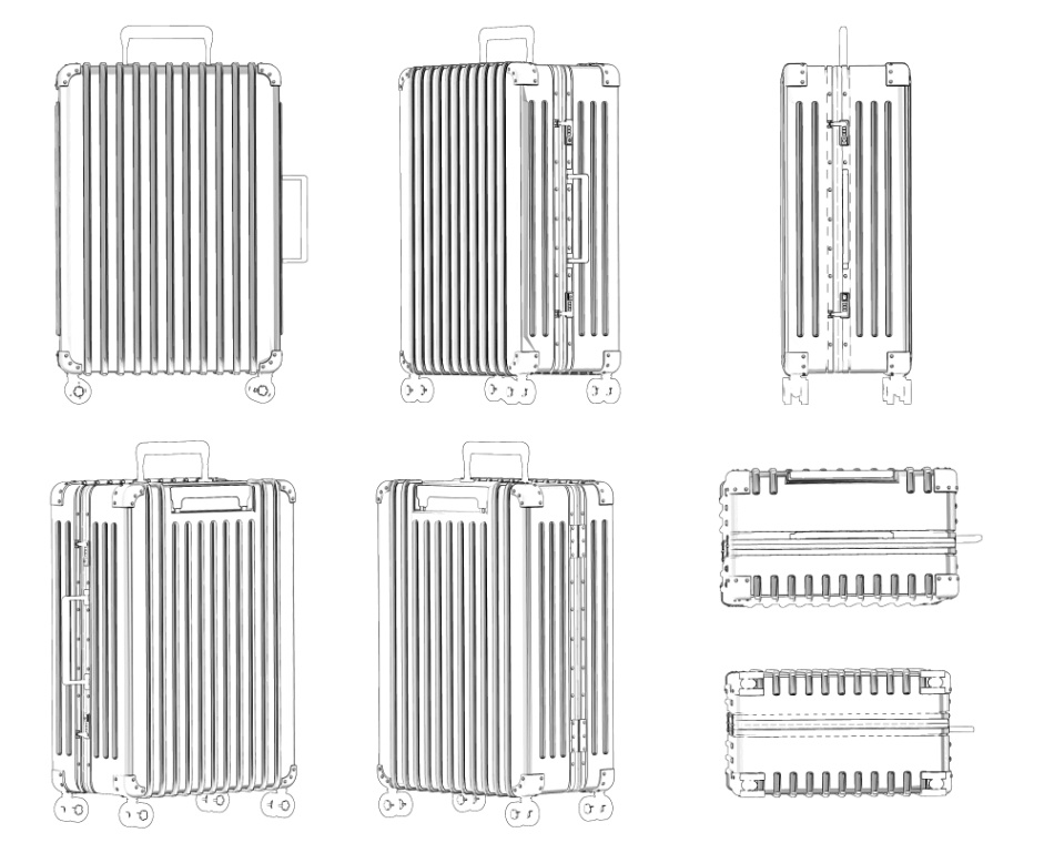 clipstudio用【3D】スーツケース (6カラー)