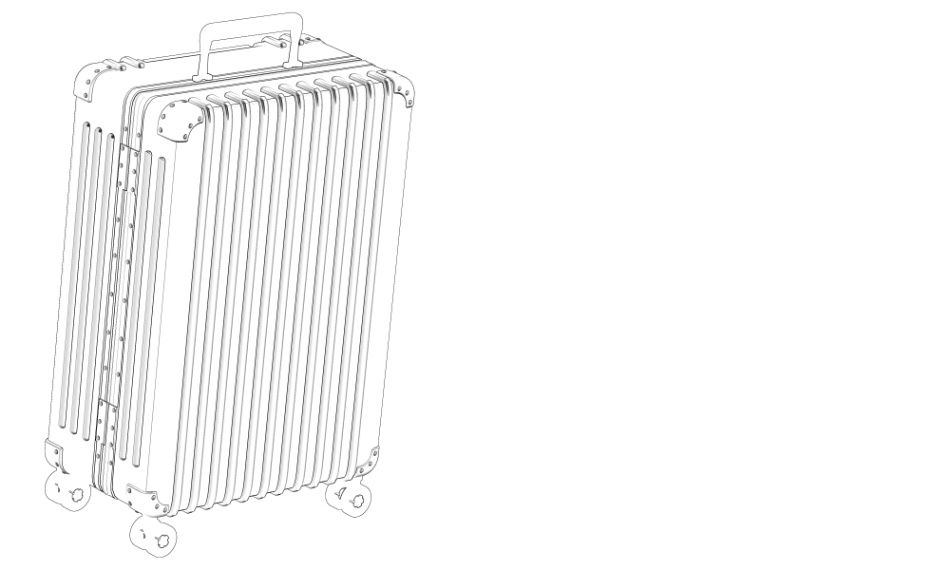 clipstudio用【3D】スーツケース (6カラー)