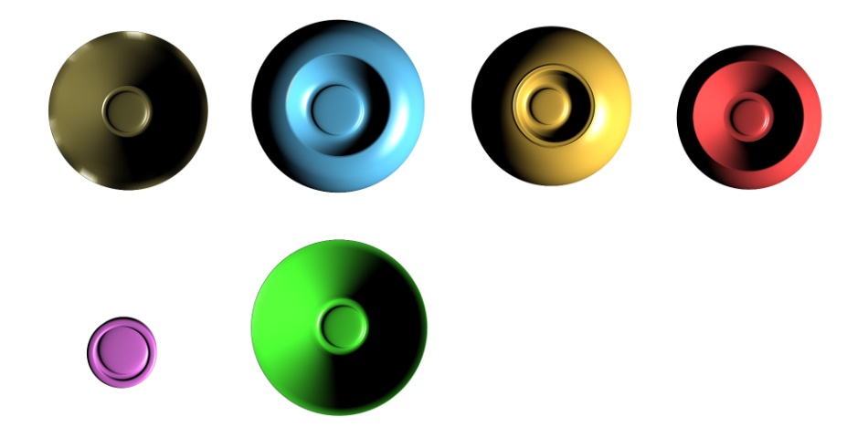 clipstudio用【3D】花瓶 6種類 (7カラー)