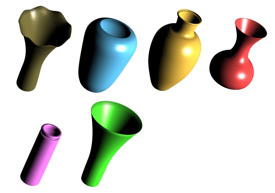 clipstudio用【3D】花瓶 6種類 (7カラー)