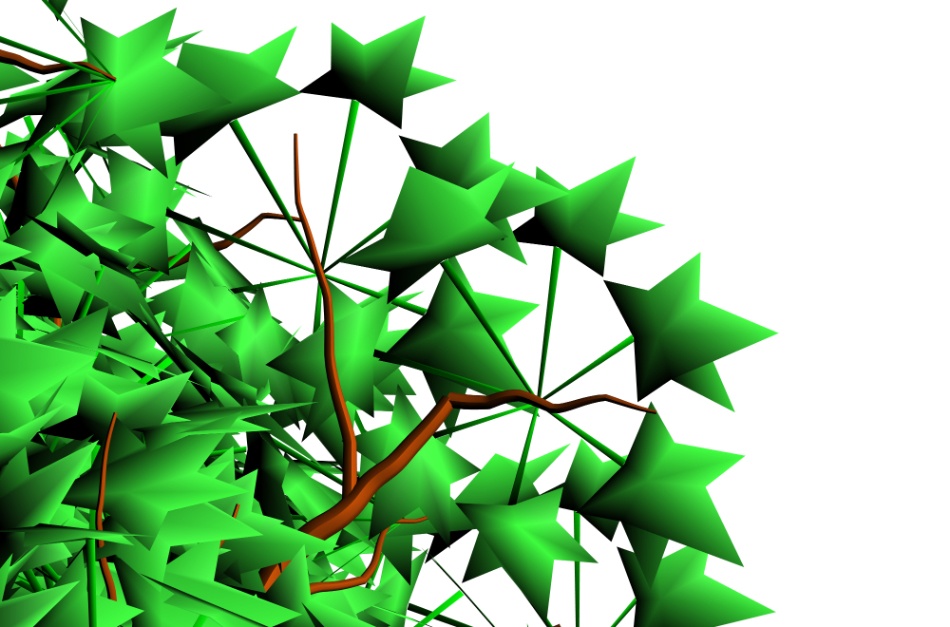 clipstudio用【3D】街路樹 (2種類・2カラー)