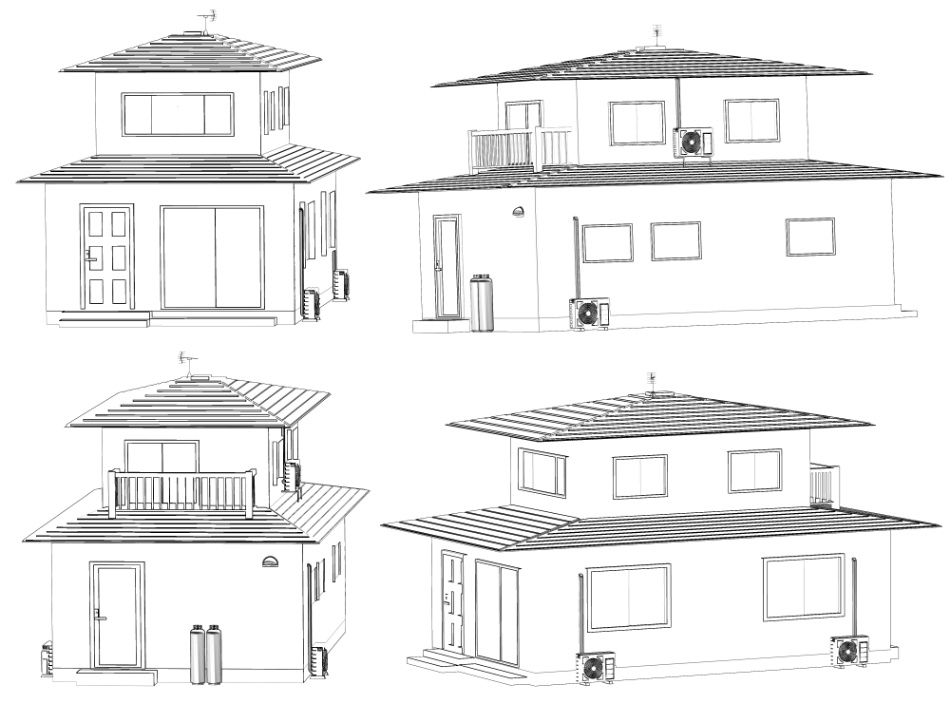 clipstudio用【3D】一戸建て 1