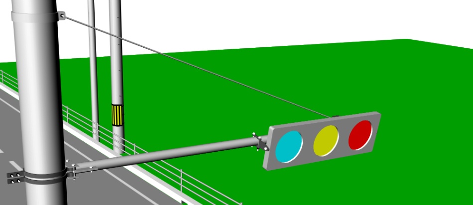 clipstudio用【3D】交差点(電柱・街灯付き)
