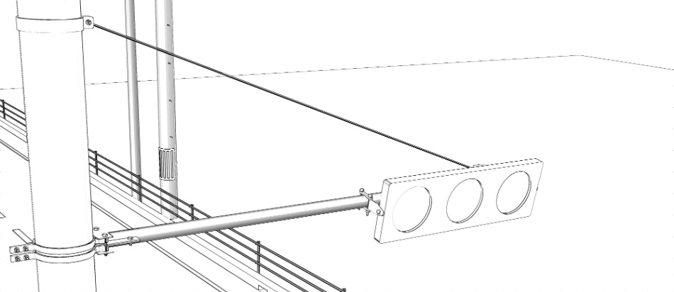 clipstudio用【3D】交差点(電柱・街灯付き)