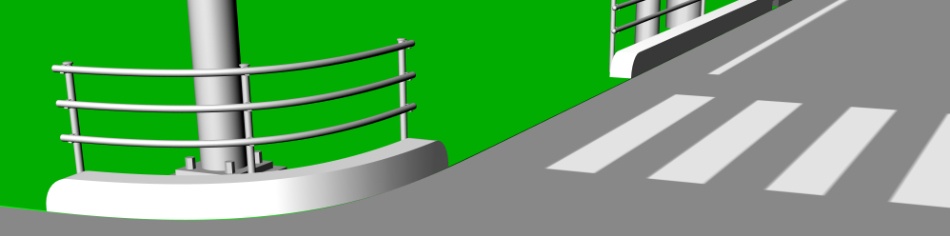 clipstudio用【3D】交差点(電柱・街灯付き)