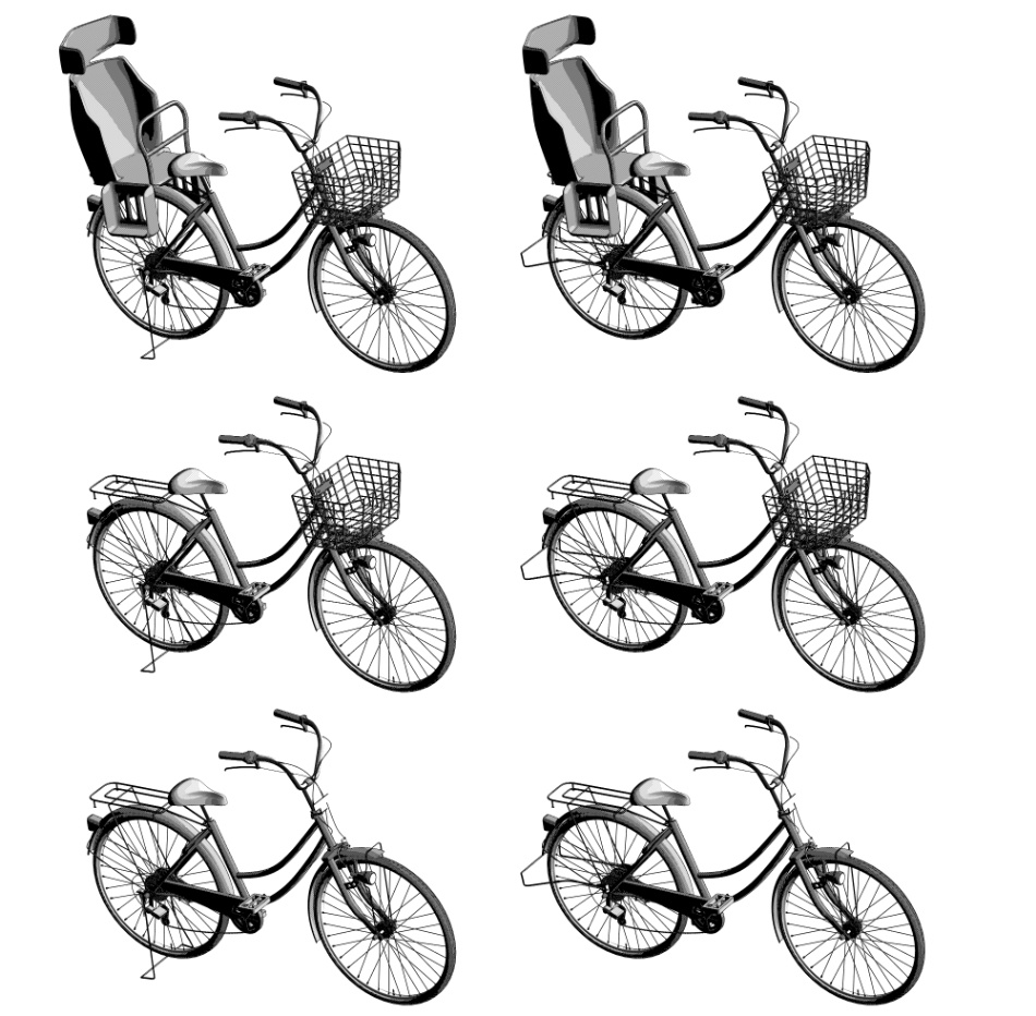 clipstudio用【3D】自転車(リアル.ver)