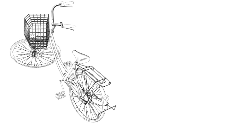 clipstudio用【3D】自転車(リアル.ver)