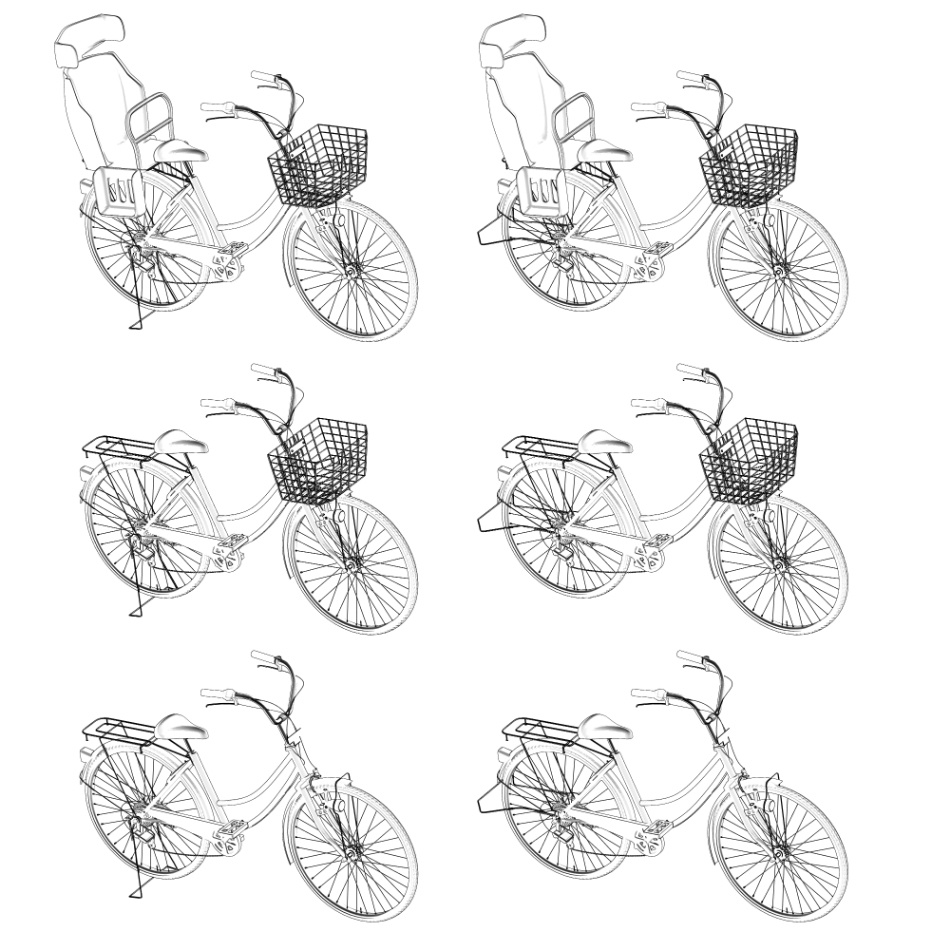 clipstudio用【3D】自転車(リアル.ver)