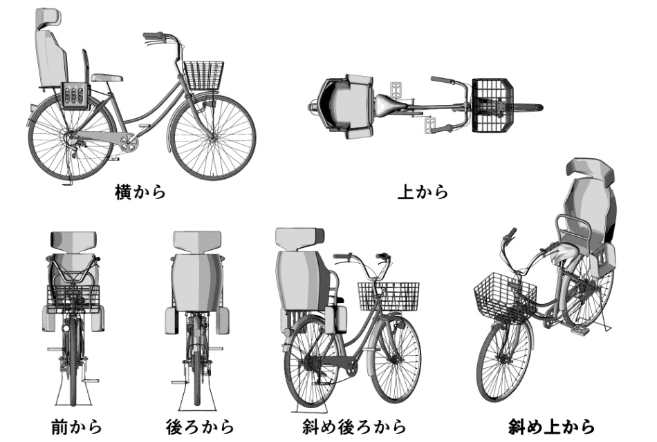 clipstudio用【3D】自転車(リアル.ver)