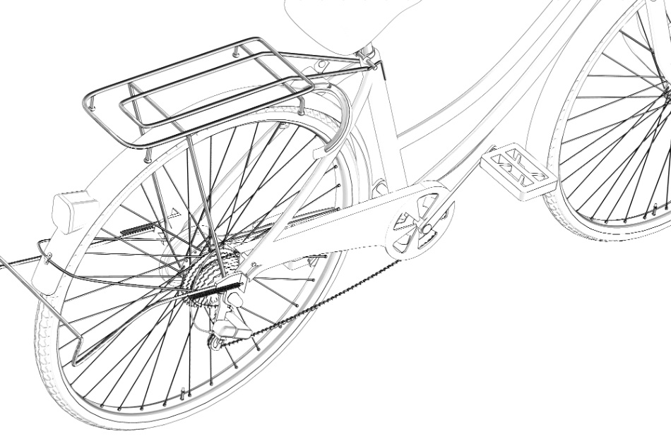 clipstudio用【3D】自転車(リアル.ver)