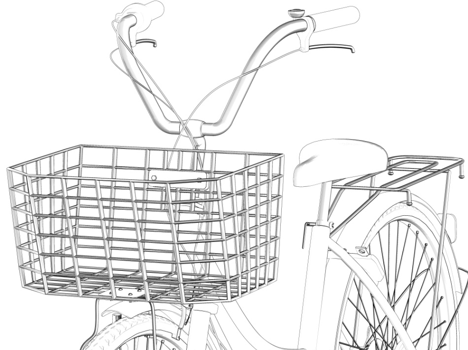 clipstudio用【3D】自転車(リアル.ver)