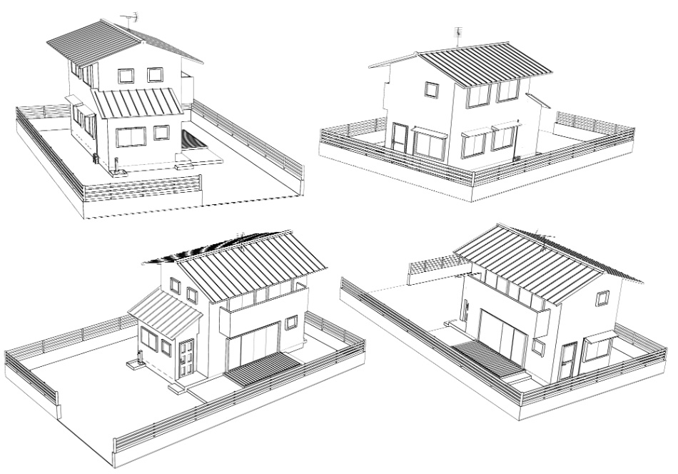 clipstudio用【3D】一戸建て 2