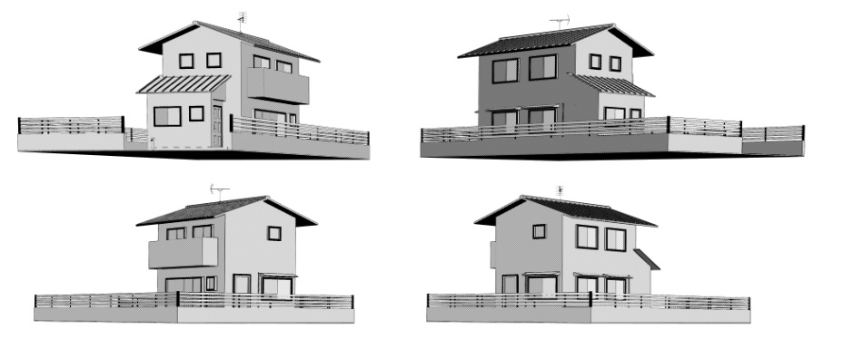 clipstudio用【3D】一戸建て 2
