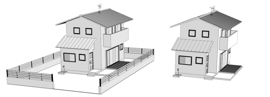 clipstudio用【3D】一戸建て 2
