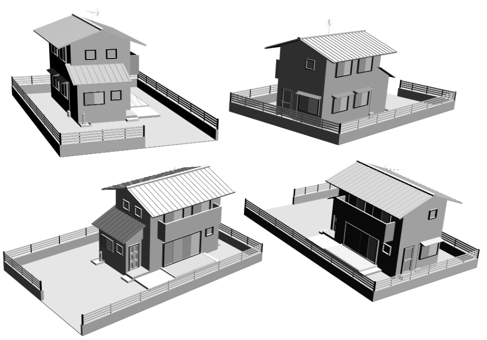 clipstudio用【3D】一戸建て 2
