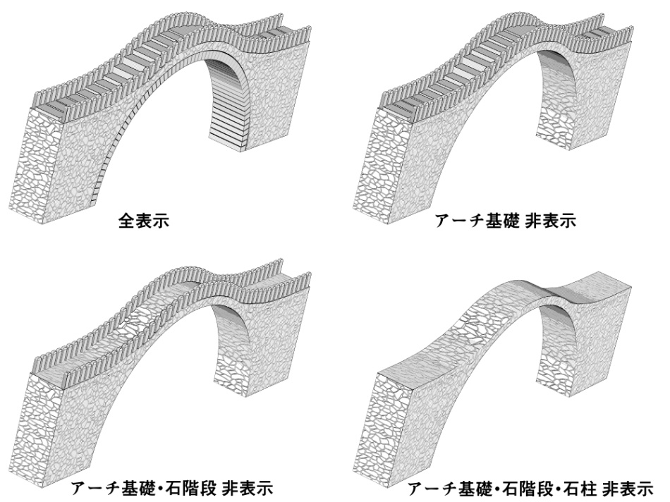 clipstudio用【3D】アーチ式石橋