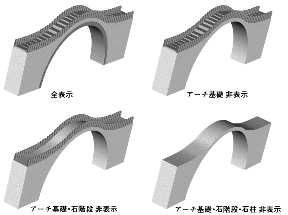 clipstudio用【3D】アーチ式石橋