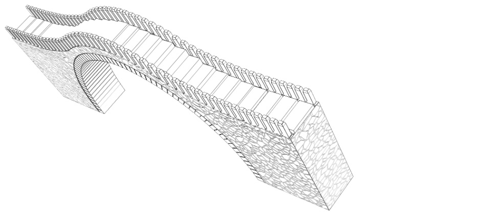 clipstudio用【3D】アーチ式石橋