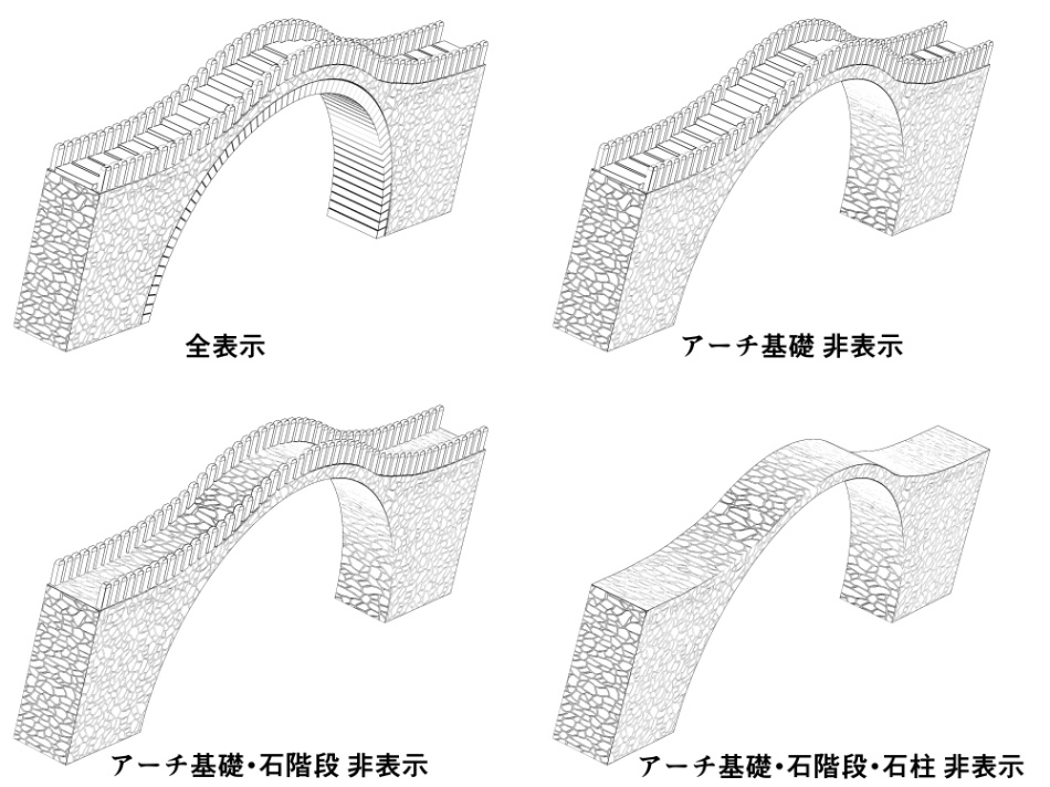 clipstudio用【3D】アーチ式石橋