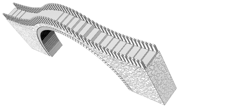 clipstudio用【3D】アーチ式石橋