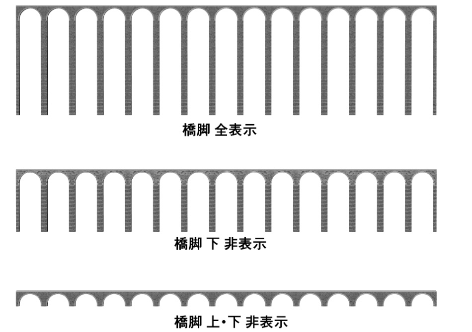 clipstudio用【3D】鉄道橋(直線・カーブ)