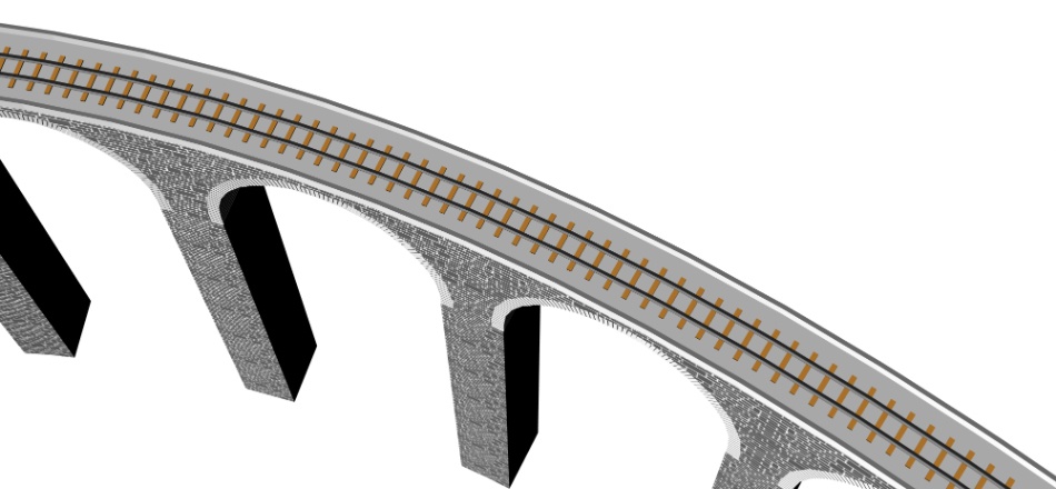 clipstudio用【3D】鉄道橋(直線・カーブ)