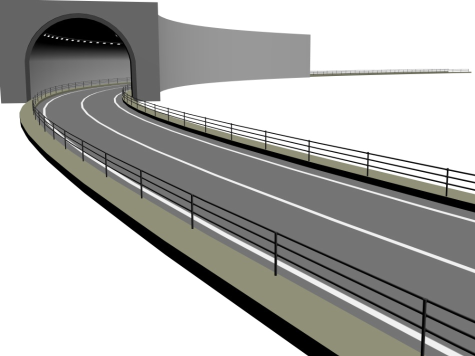 clipstudio用【3D】トンネル&道路(直線・カーブ)