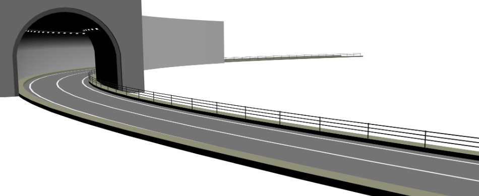 clipstudio用【3D】トンネル&道路(直線・カーブ)