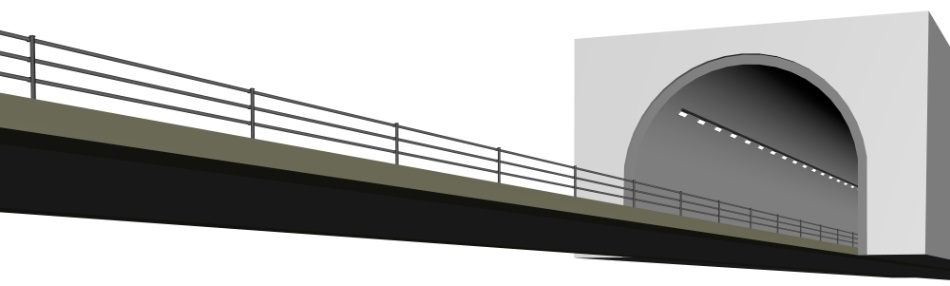 clipstudio用【3D】トンネル&道路(直線・カーブ)