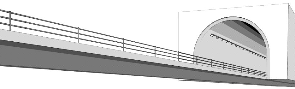 clipstudio用【3D】トンネル&道路(直線・カーブ)