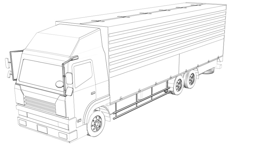 clipstudio用【3D】トラック(ウイングトラック)