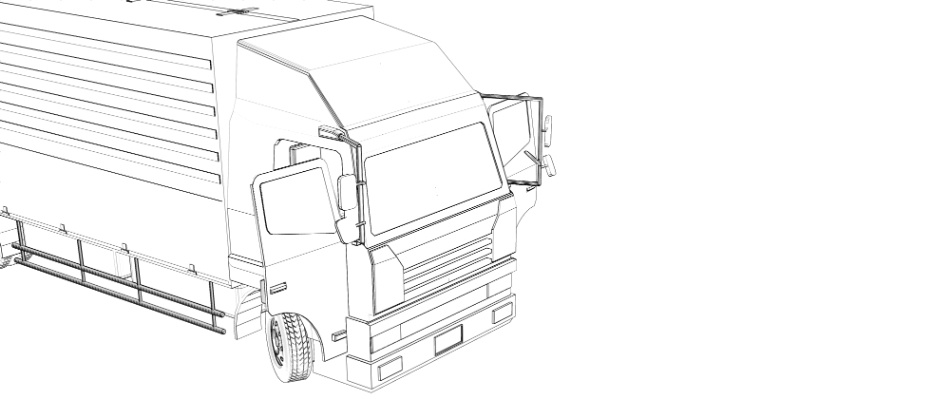 clipstudio用【3D】トラック(ウイングトラック)