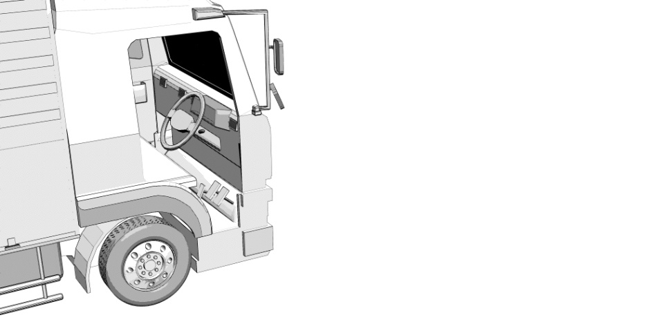 clipstudio用【3D】トラック(ウイングトラック)