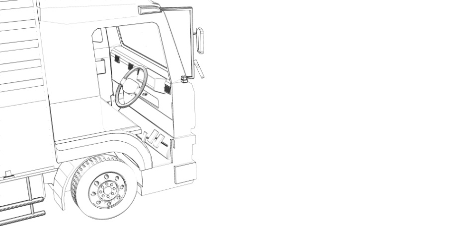 clipstudio用【3D】トラック(ウイングトラック)