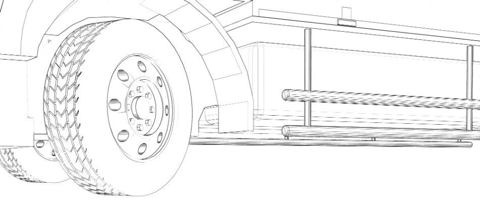 clipstudio用【3D】トラック(ウイングトラック)