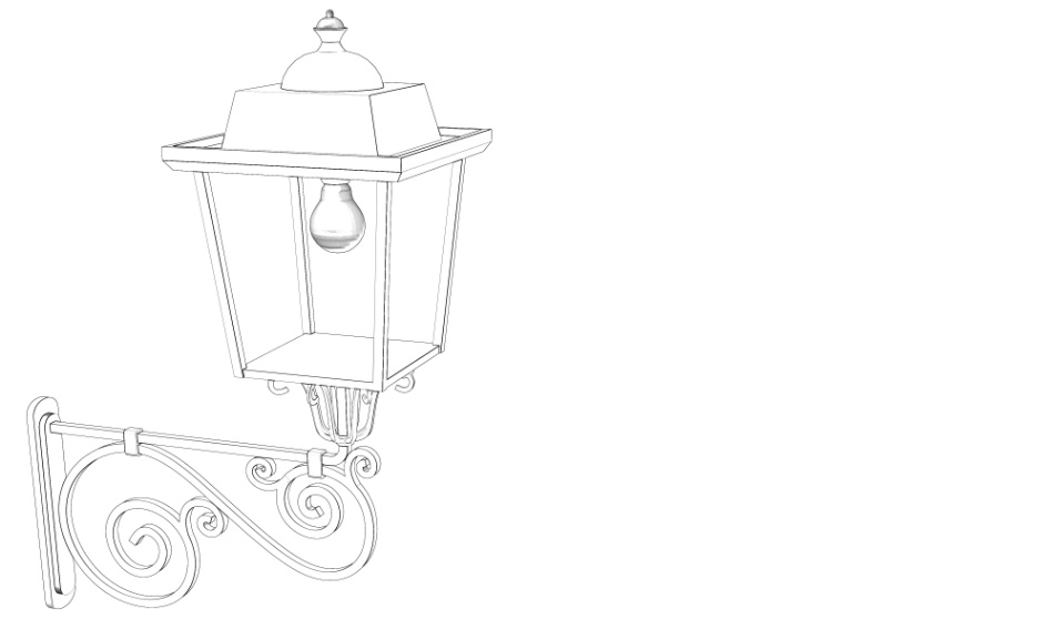 clipstudio用【3D】ウォールライト