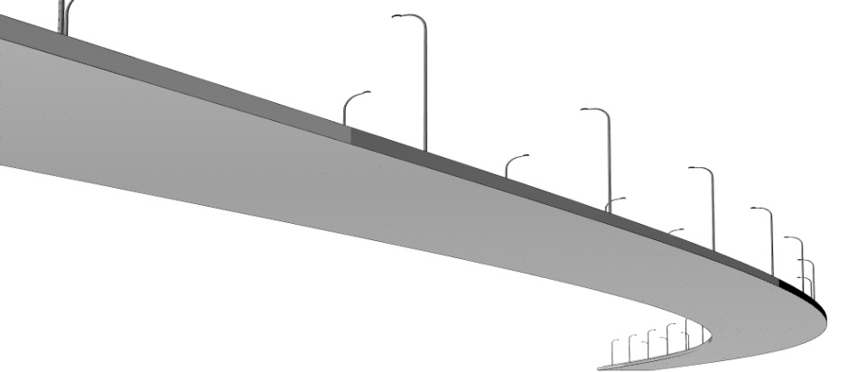 clipstudio用【3D】片側2車線道路(カーブ&直線)