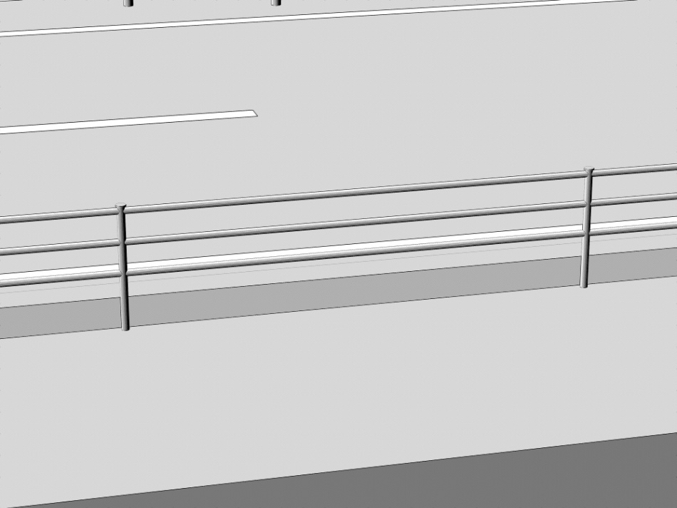 clipstudio用【3D】片側2車線道路(カーブ&直線)