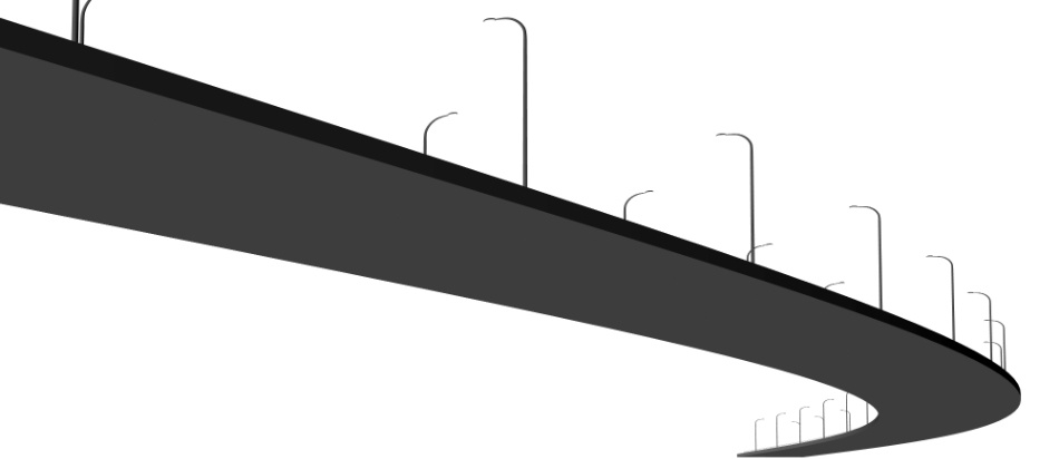 clipstudio用【3D】片側2車線道路(カーブ&直線)