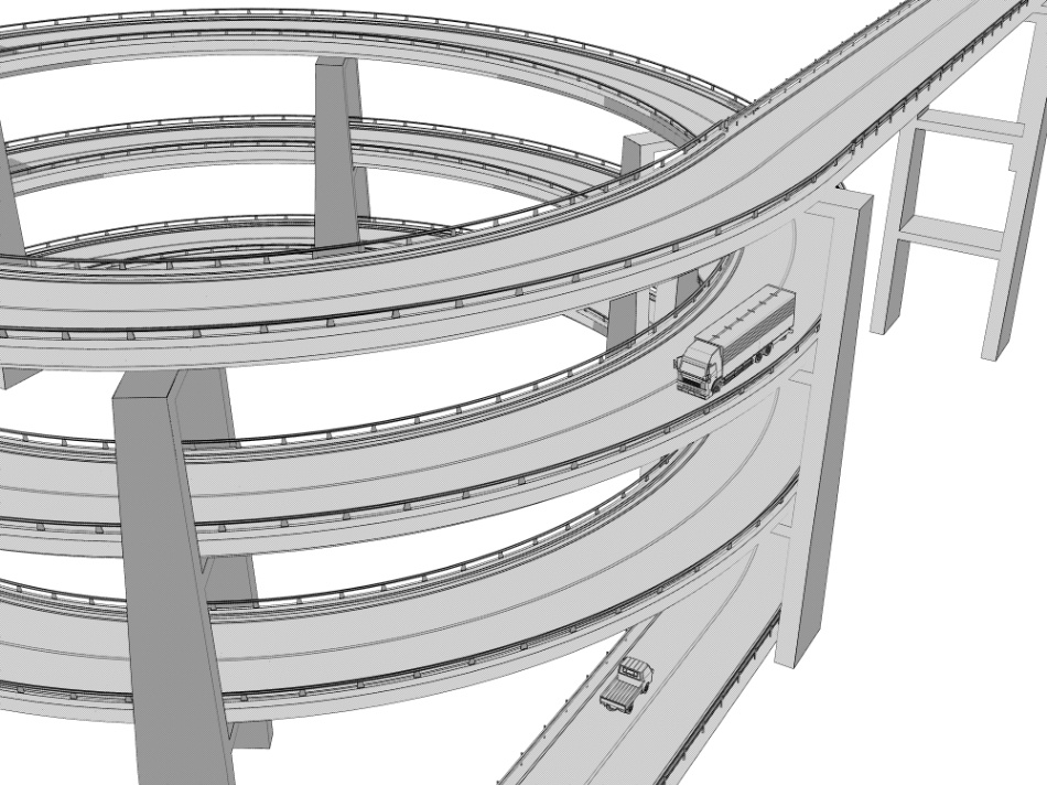 clipstudio用【3D】ループ橋