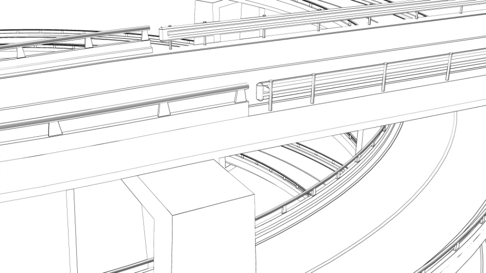 clipstudio用【3D】ループ橋