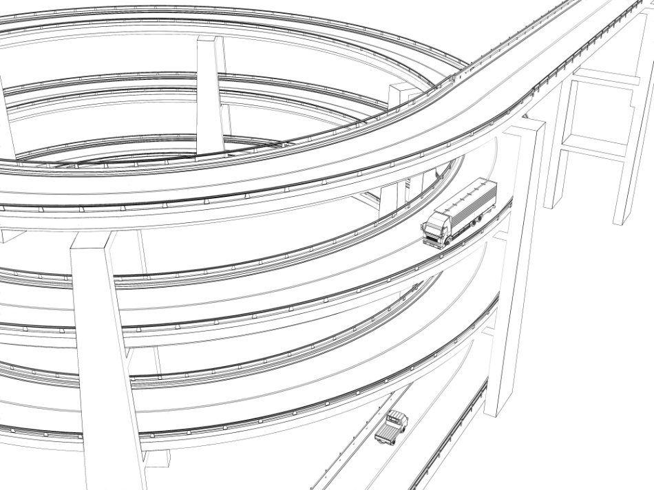 clipstudio用【3D】ループ橋