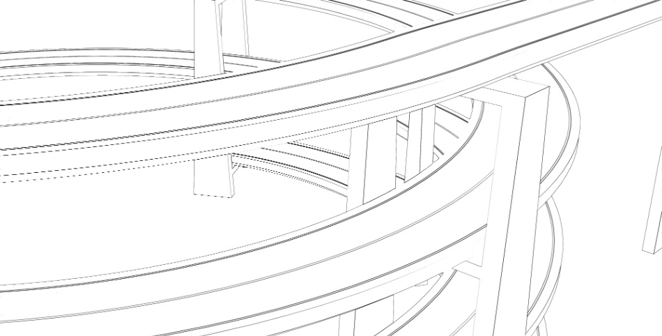 clipstudio用【3D】ループ橋