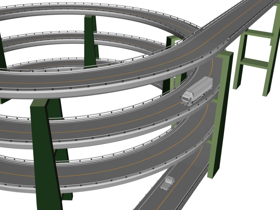 clipstudio用【3D】ループ橋