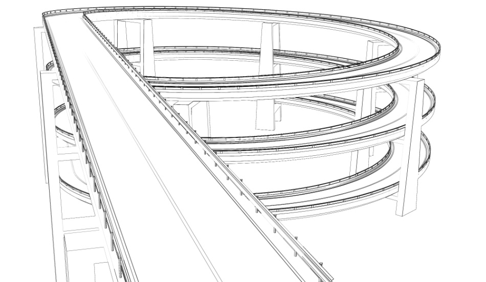 clipstudio用【3D】ループ橋