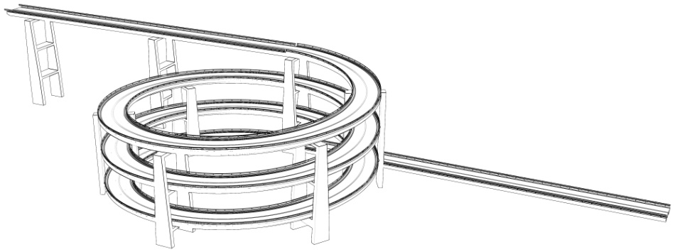 clipstudio用【3D】ループ橋