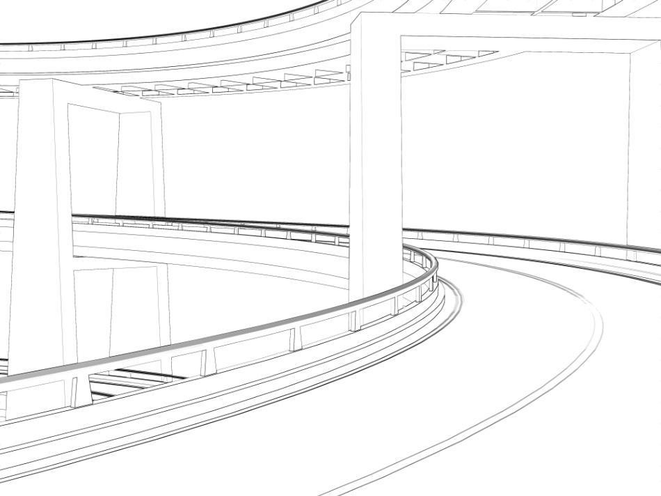 clipstudio用【3D】ループ橋