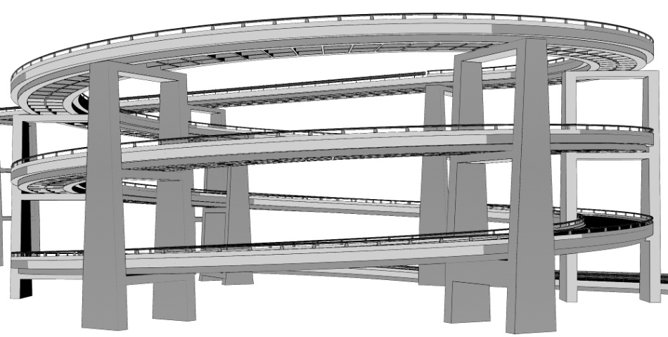 clipstudio用【3D】ループ橋
